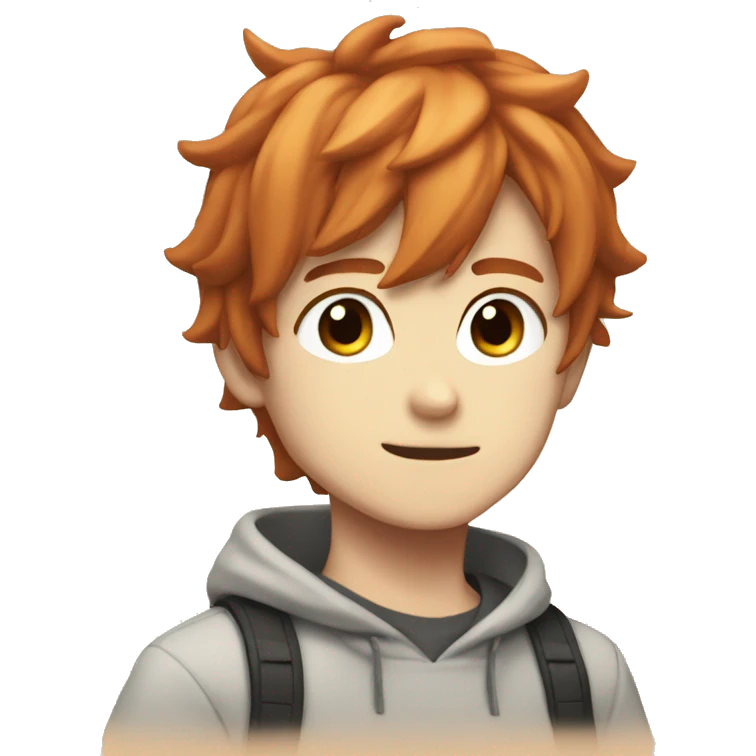 Readhead anime boy emoji