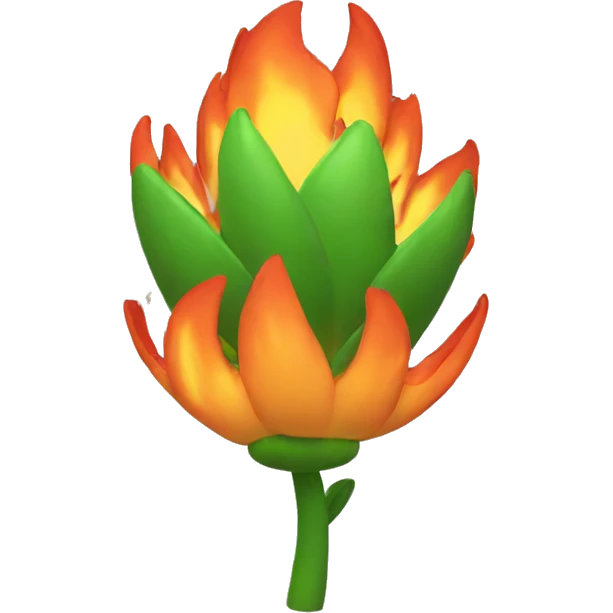 Fire Flower from mario game emoji