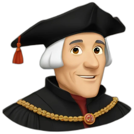 Thomas More and confettis emoji