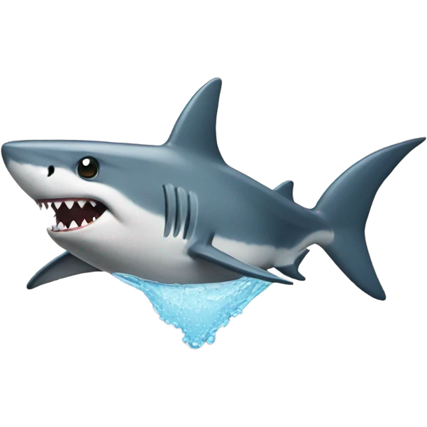 shark pee emoji