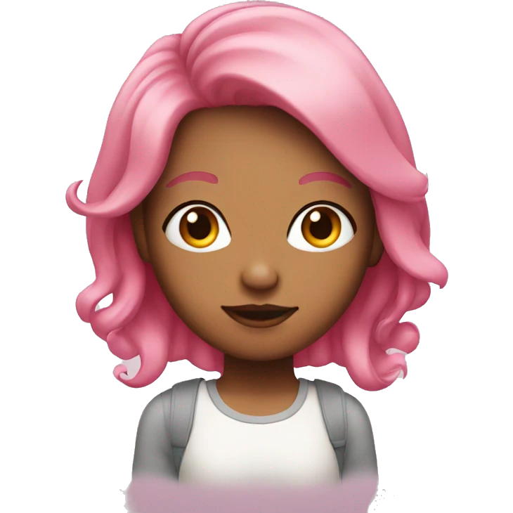 girl with pink hair emoji
