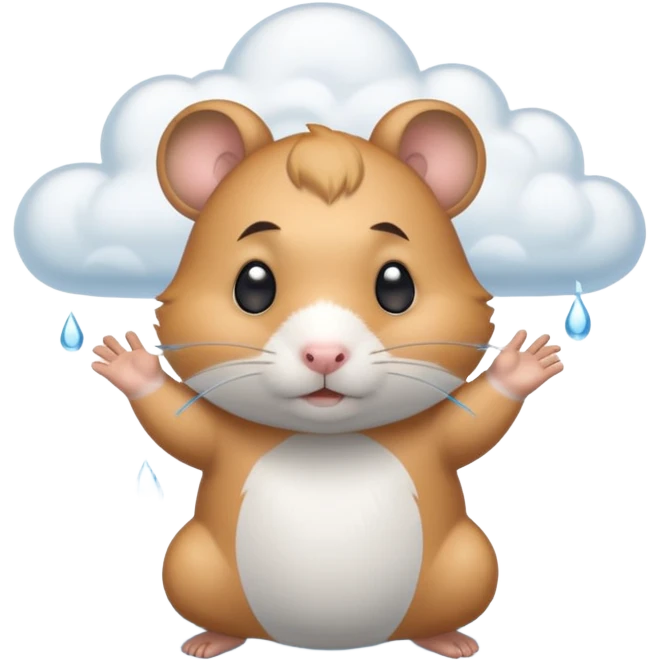 water bending hamster warrior water in air emoji