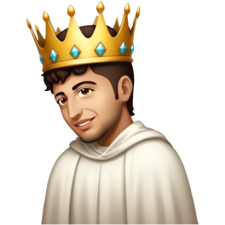 Wearing a crown emoji