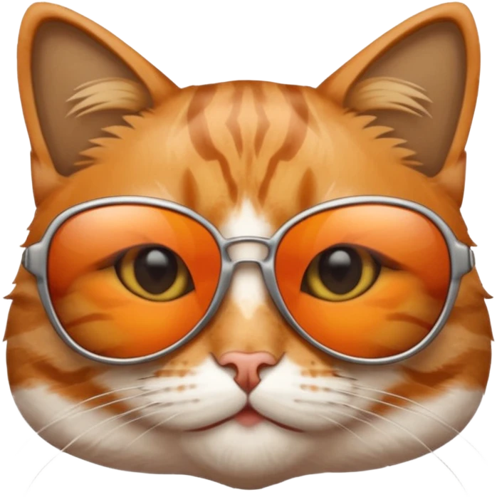 Cat wearing sunglasses emoji