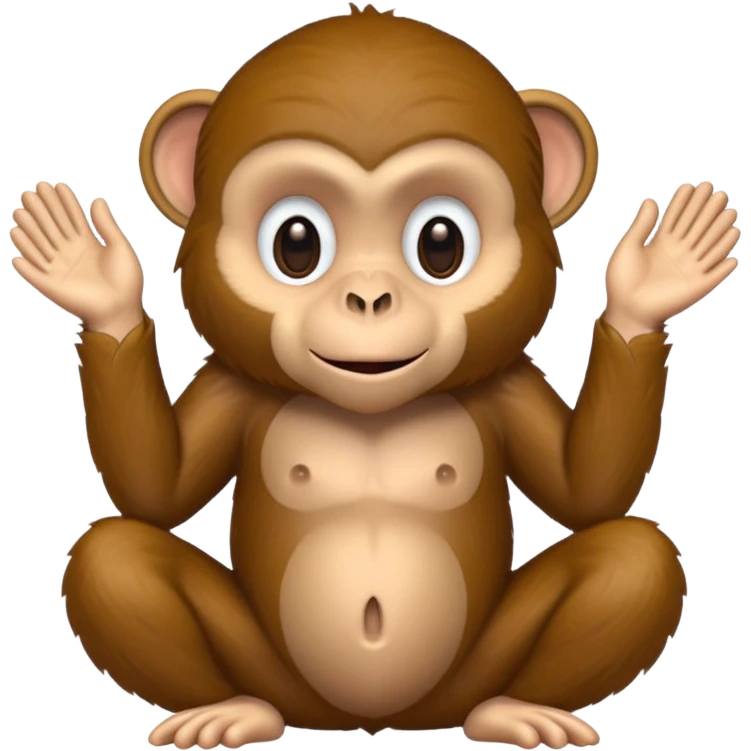 Monkey with its hands behind its back  emoji