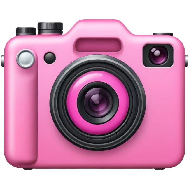 Make the camera emoji pink emoji