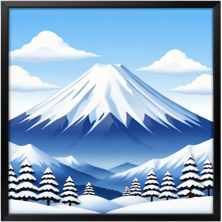 winter mountain tokyo emoji