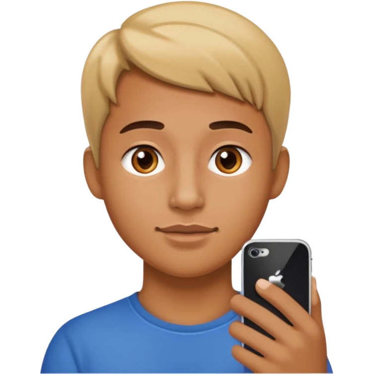iphone under the chin emoji