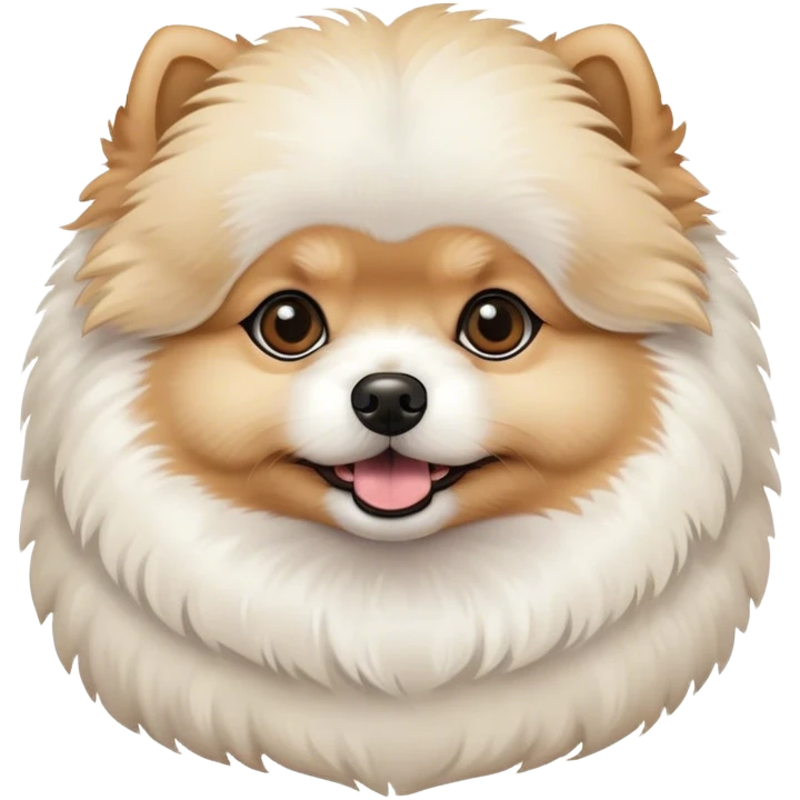 Pomeranian Bichon Frise emoji