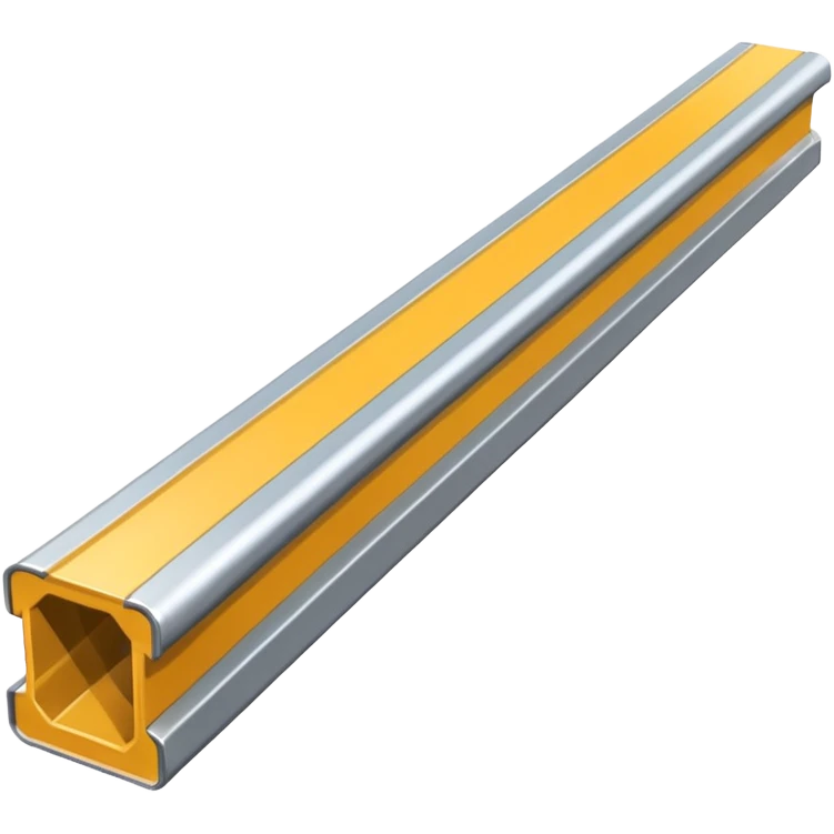 industrial metal beam, clean, no rust, as simple as possible emoji