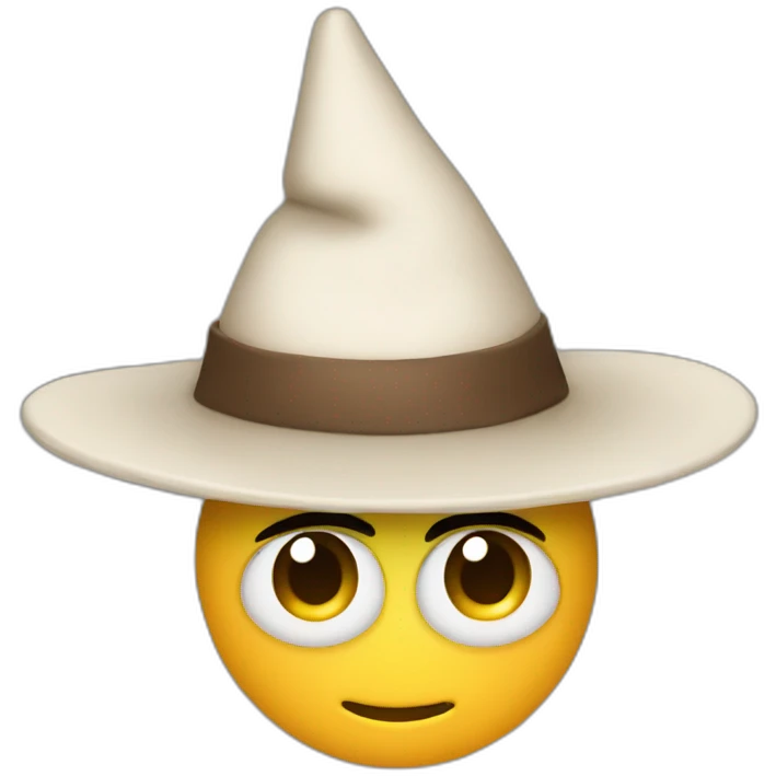 "A piece of shit with a hat." emoji