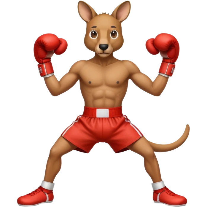 Kangaroo boxer  emoji