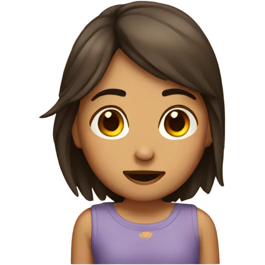 Una chica durmiendo emoji