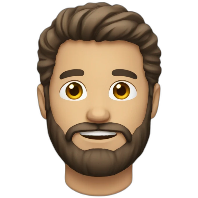 Man-bearded emoji