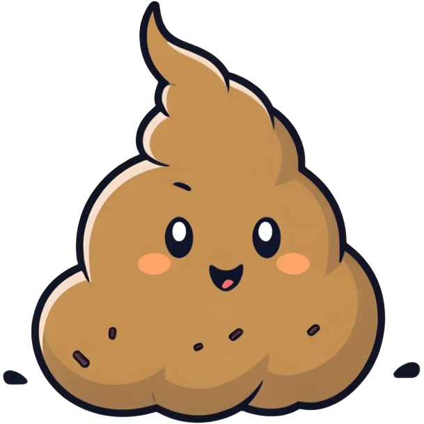 Poop throwing up emoji
