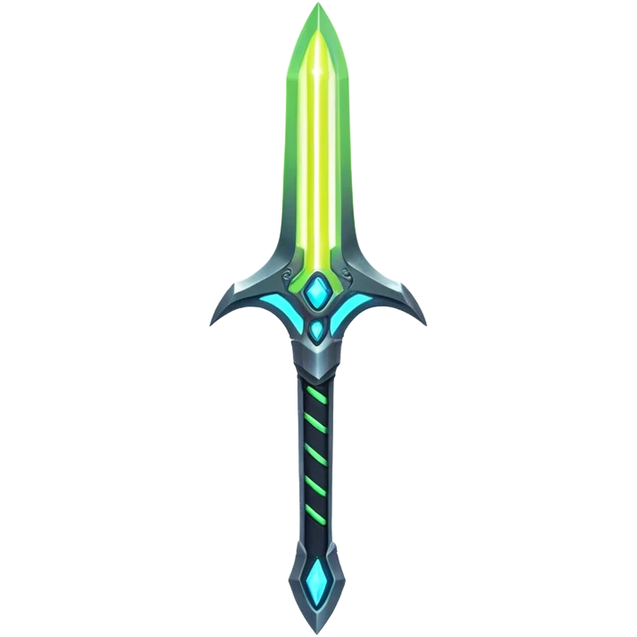Clash of Clans aesthetic: Cinematic heroic light sabre Emoji, rendered in a 3D vector-style similar to standard emojis with minimal shading and bold, simplified shapes. A compact, vibrant energy blade with a neon-hued, glowing edge and futuristic hilt, softly glowing with a radiant cosmic charm. Simplified yet unmistakably iconic, highly detailed and consistent, glowing with a soft pulsating brilliance and high shine. Stylized with a touch of interstellar elegance and a soft glowing outline, capturing the essence of a legendary energy blade with a friendly, playful manner! emoji