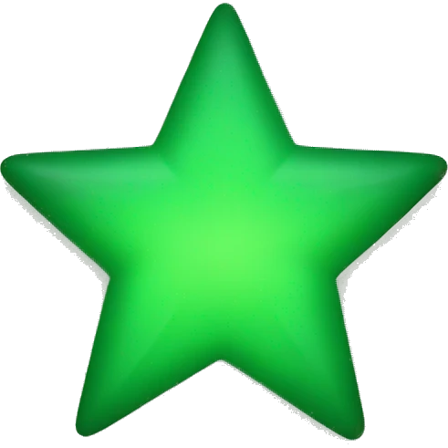 green stars emoji