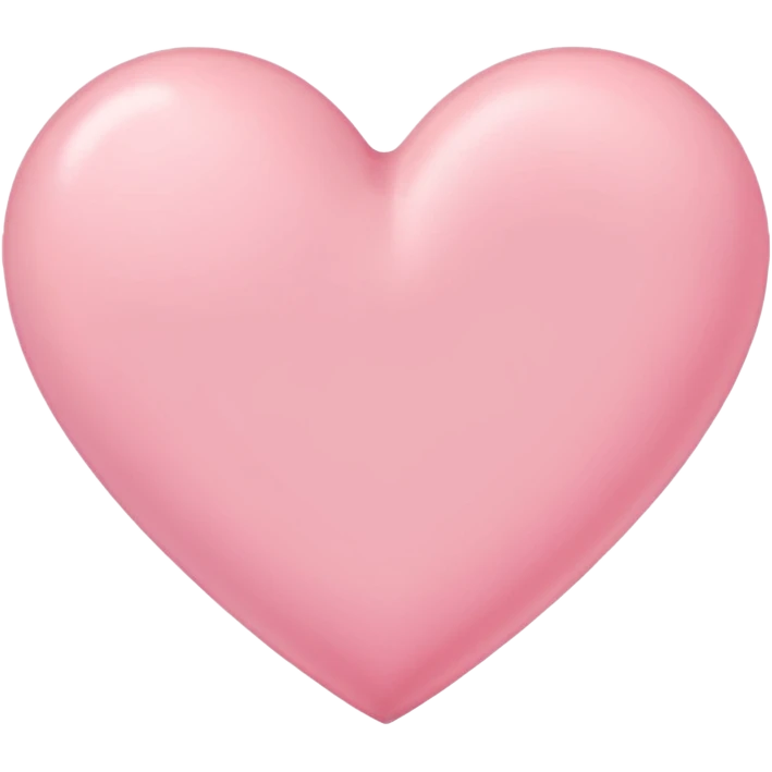 Pink pastel heart emoji