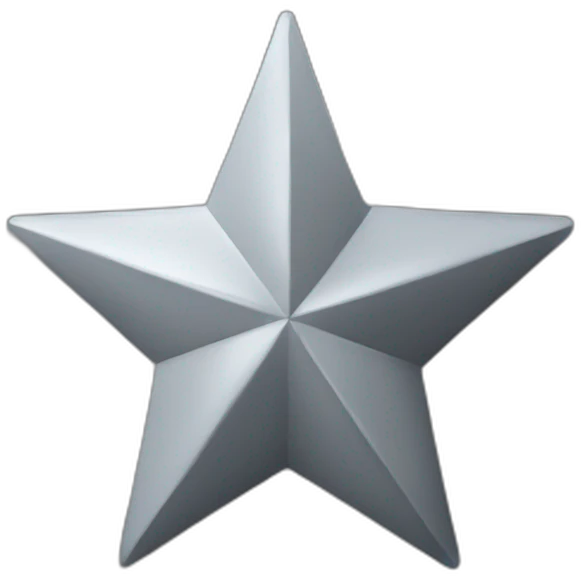 Grey Star emoji