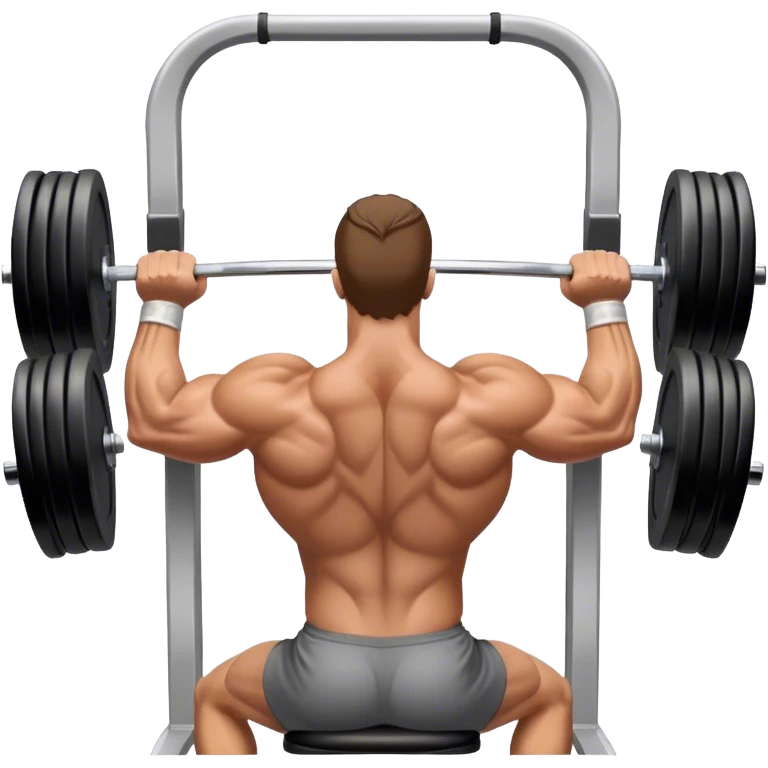 bodybuilder upper-back row exercise emoji