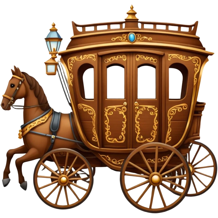 huge-horse-drawn-fancy-french-stagecoach-caravan emoji