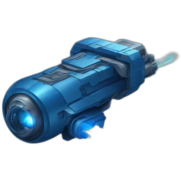 Space laser Star War Blue emoji