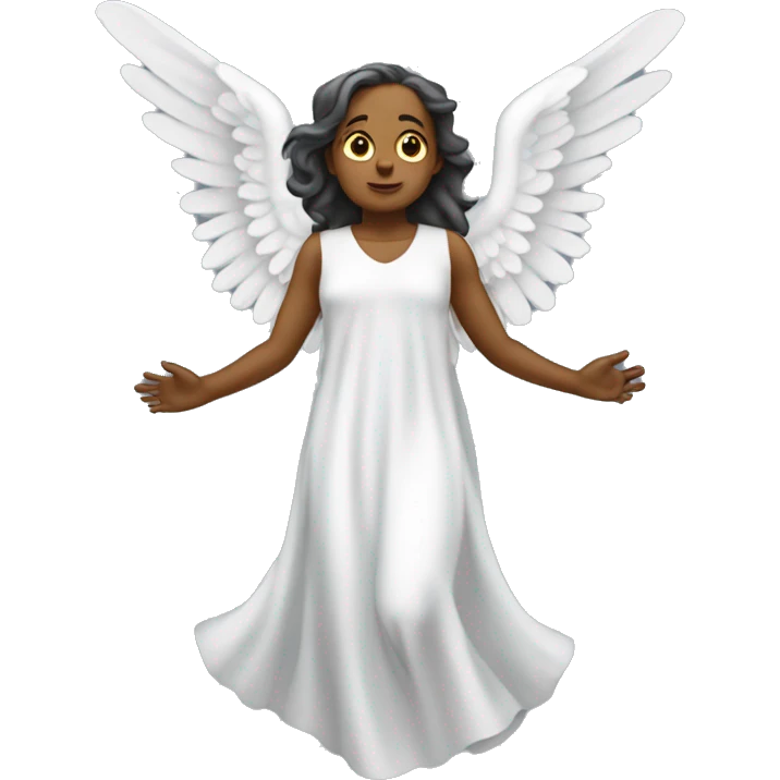 Angel ascendiendo  cuerpo completo divino emoji