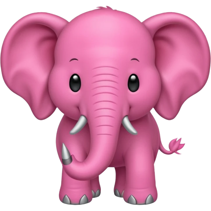 crear un emoji de un elefante rosadito emoji