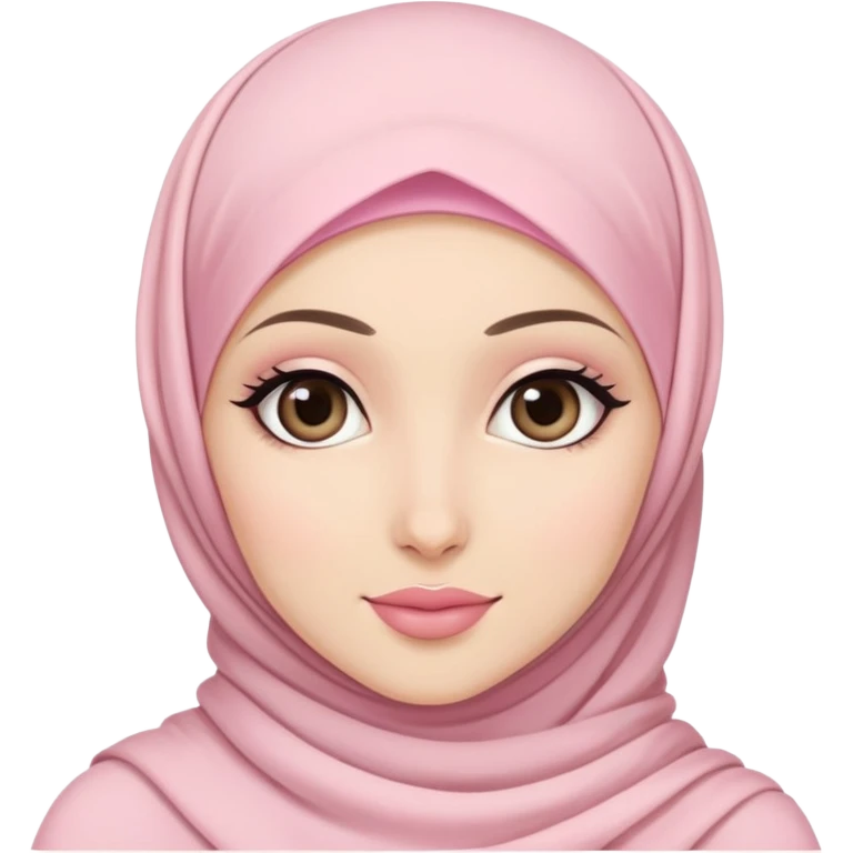pale pink loving hijabi baddie, pretty emoji