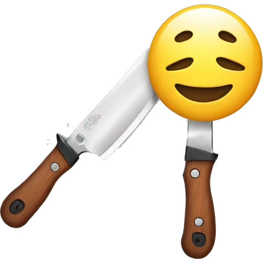 smiley knife emoji