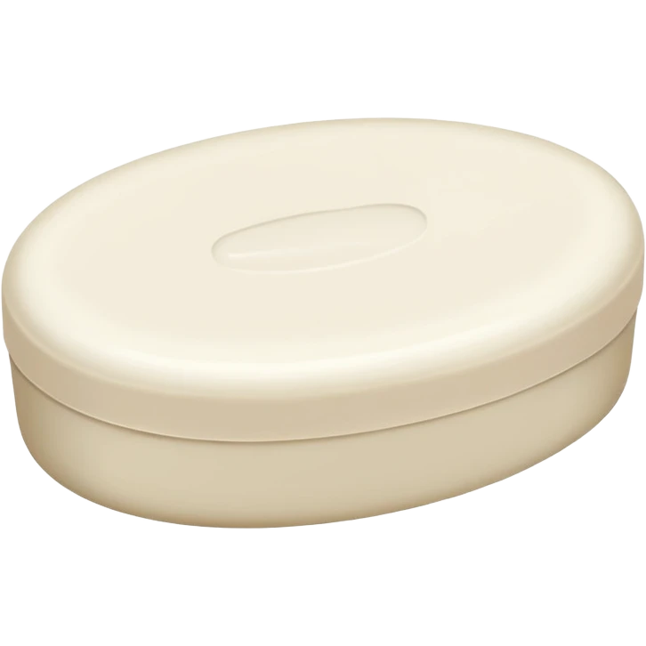 oval white soap emoji