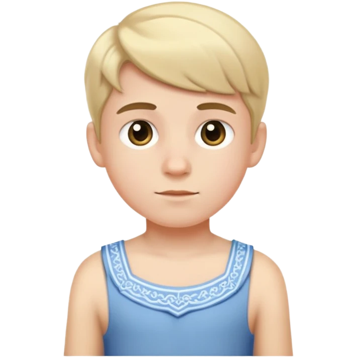 Boy wearing a dress emoji