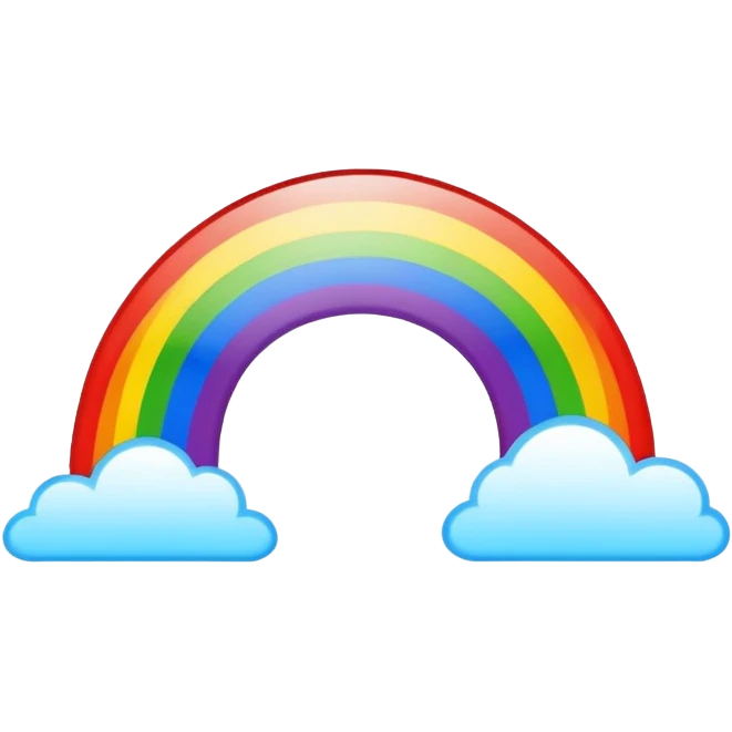 Hawaiian rainbow scenery emoji