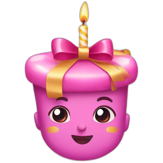 Birthday with bow  emoji