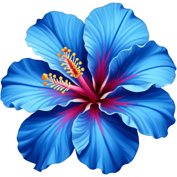 Hibiscus bleu emoji