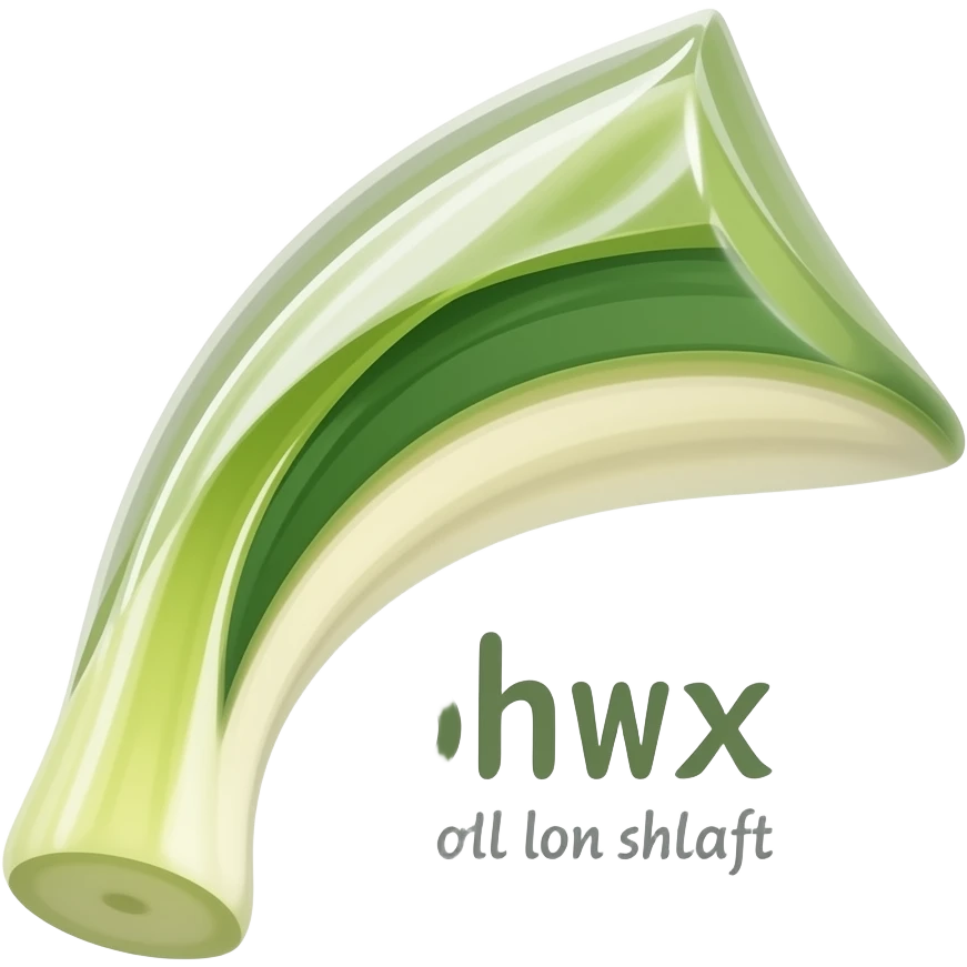 A fresh colored shaft with a small bend in it emoji