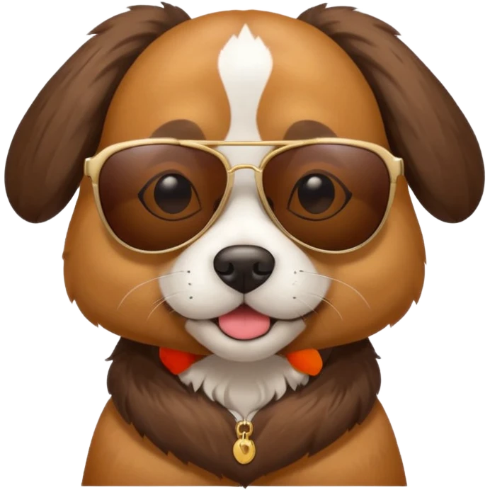 dog with sunglasses emoji