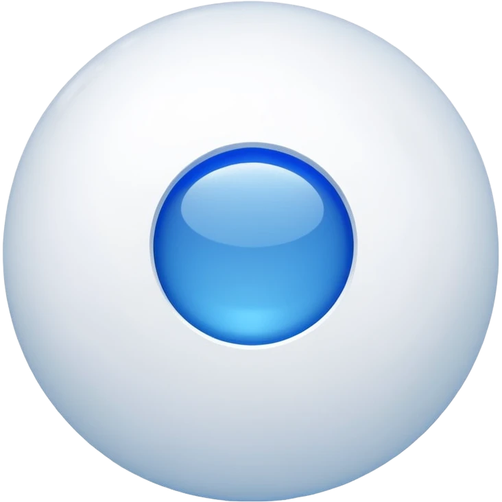 Snowball with blue outline , with the word book inside emoji