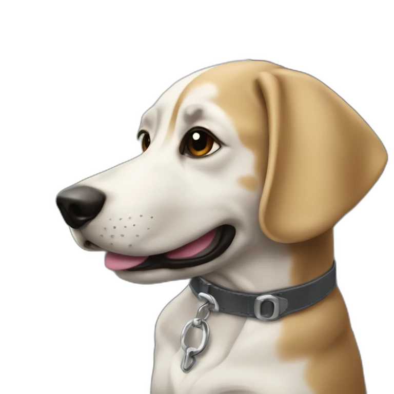 Chien dans une voiture de luxe emoji