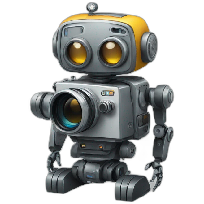 Robot with camera emoji