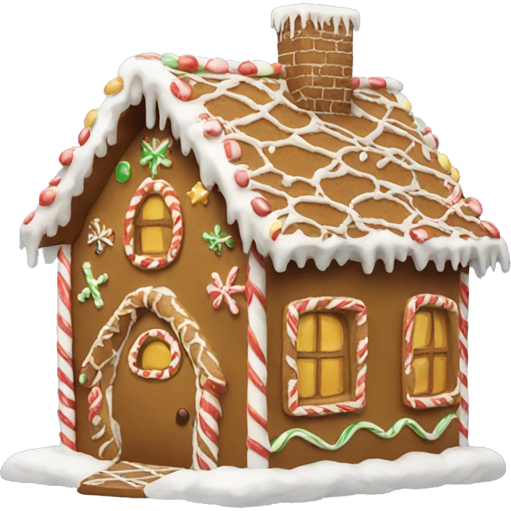 gingerbread house emoji