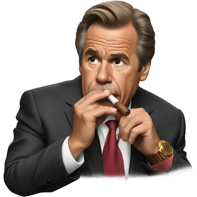 Nick Saban smoking a cigar emoji