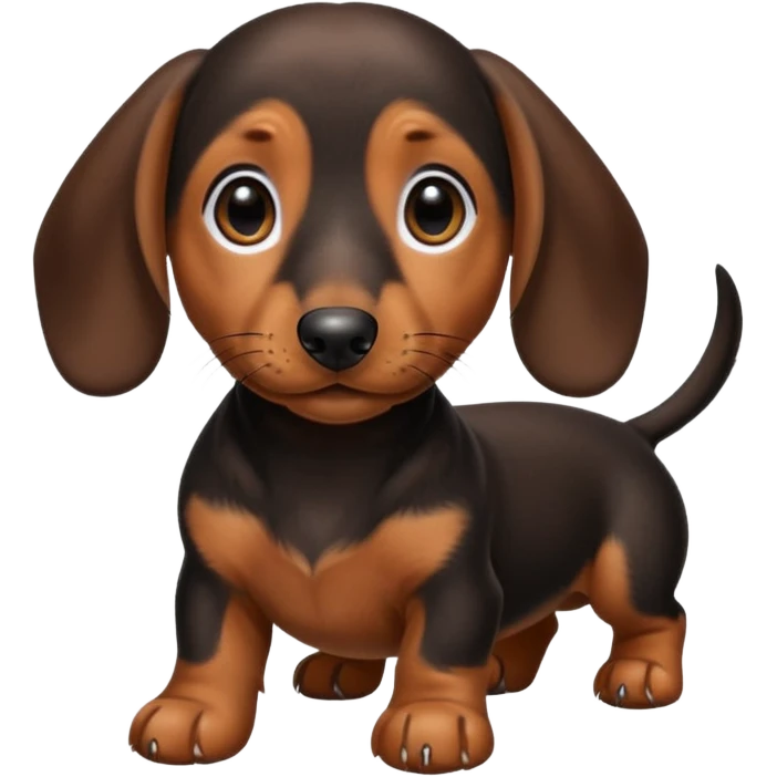 a dochshund puppy emoji