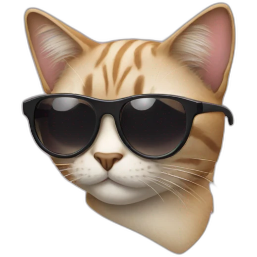 Cat with sunglasses emoji