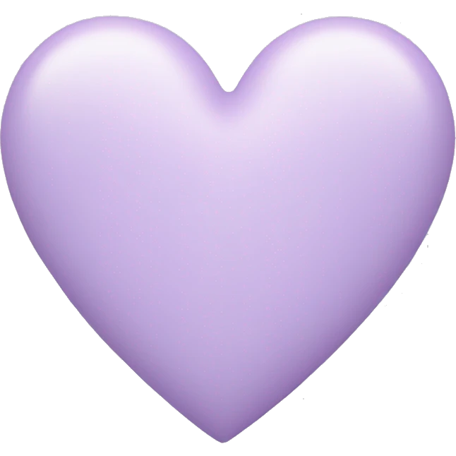 pastel lilac heart emoji