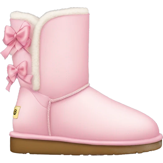 Light pink uggs with bows emoji