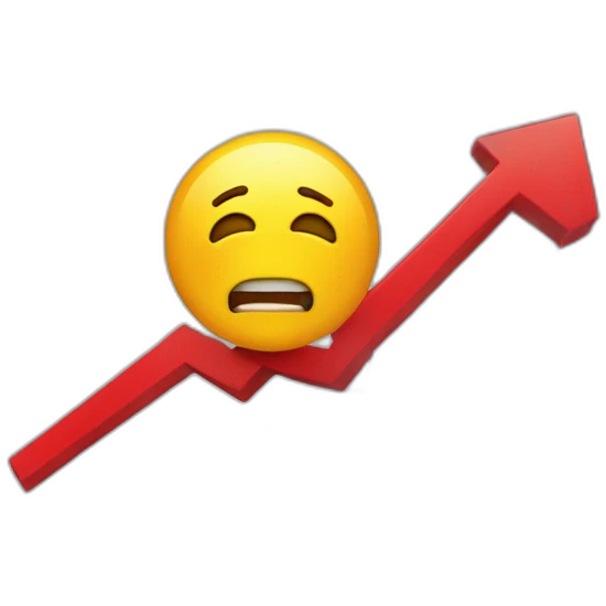 stock market going down emoji