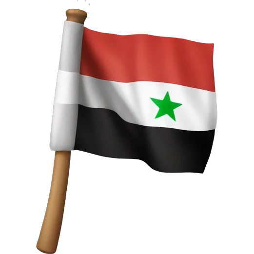 search up “free syrian flag” and create a emoji that looks just like that emoji