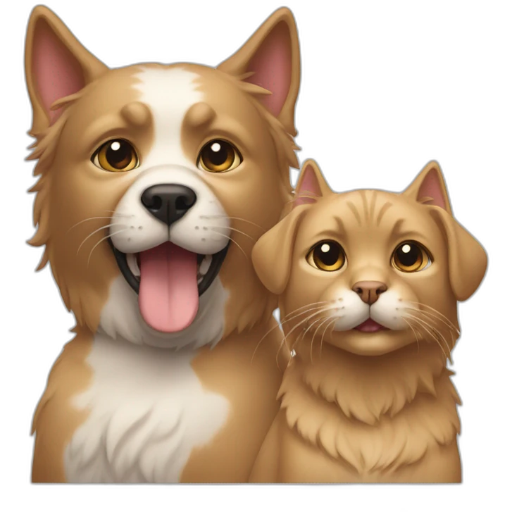 Two Cat ans doggy emoji