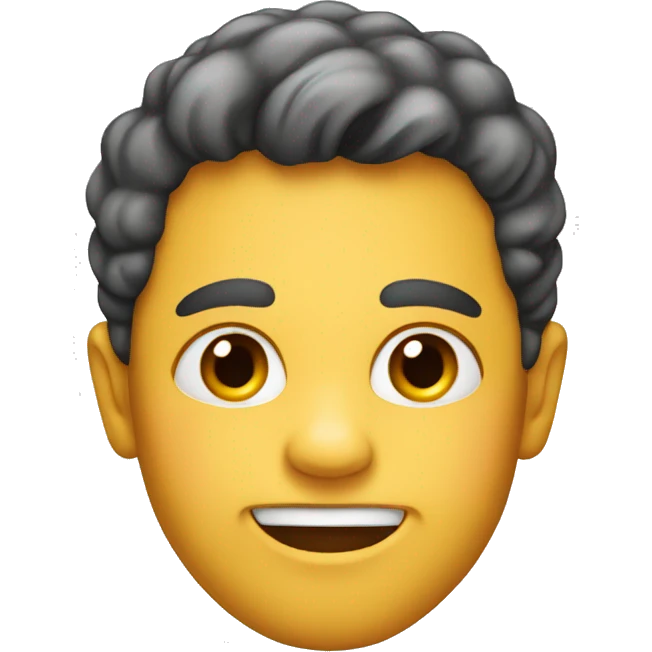 emoji showing off its jawline emoji